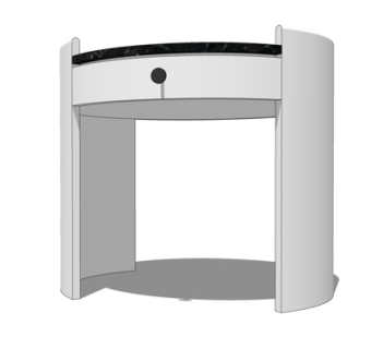 现代床头柜su模型