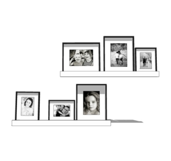 现代层板架su模型