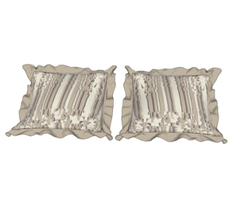 简欧抱枕su模型