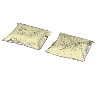 现代抱枕su模型