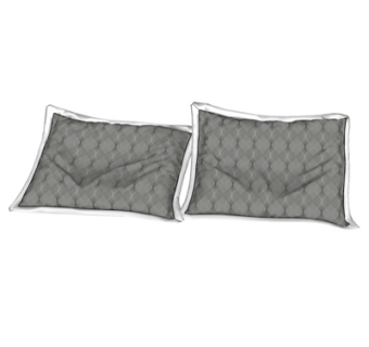 现代抱枕su模型