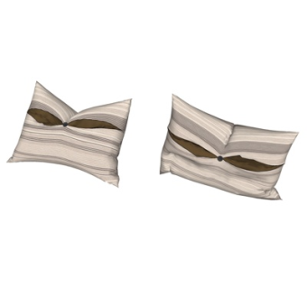 现代抱枕su模型