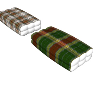 现代抱枕su模型