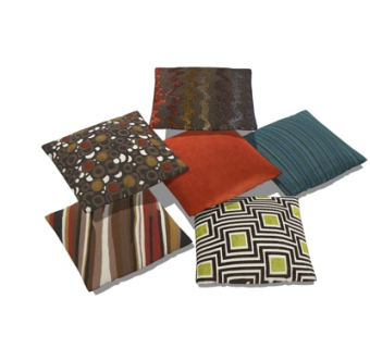 现代抱枕su模型