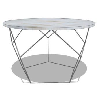 现代餐桌su模型