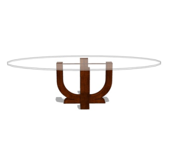 现代餐桌su模型