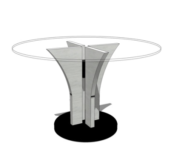 现代餐桌su模型