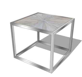 新中式角几su模型