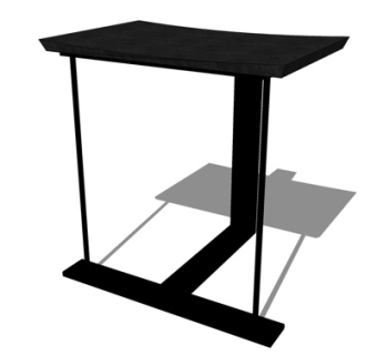 新中式角几su模型