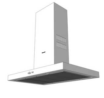 现代抽油烟机su模型