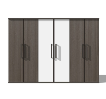 现代衣柜su模型