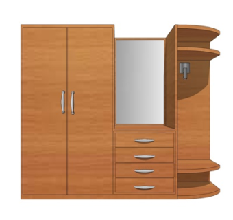 现代衣柜su模型