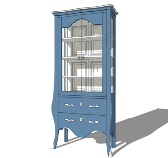 简欧装饰柜su模型