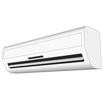 现代挂式空调su模型