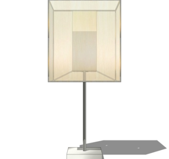 新中式台灯su模型