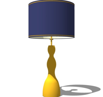 现代台灯su模型