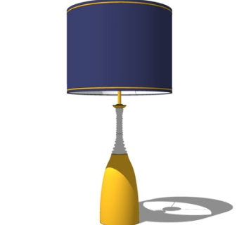 现代台灯su模型