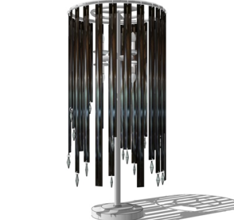 现代台灯su模型