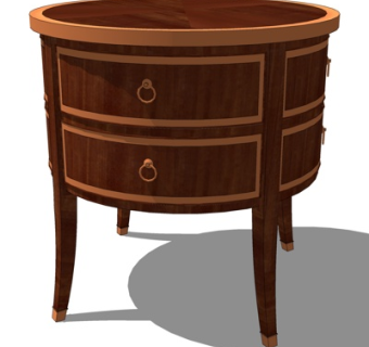 欧式床头柜su模型