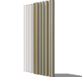 现代窗帘su模型