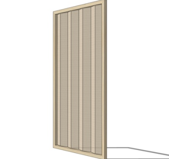 新中式屏风su模型