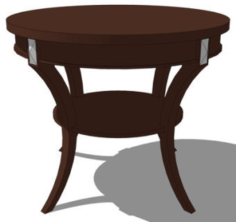 简欧圆几su模型