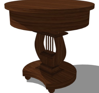 简欧圆几su模型