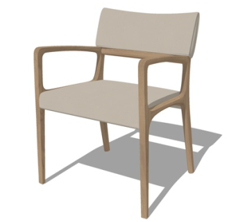 北欧休闲椅su模型