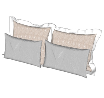 简欧抱枕su模型