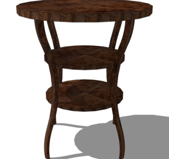 简欧圆几su模型