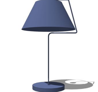 现代台灯su模型