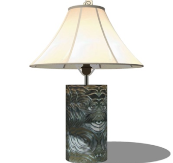 新中式台灯su模型