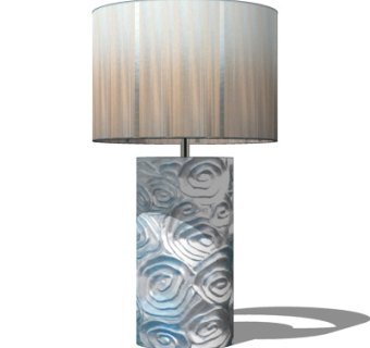 新中式台灯su模型