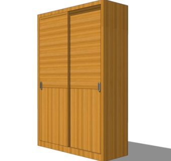 现代衣柜su模型