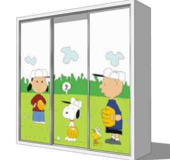 现代衣柜su模型