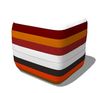 现代凳子su模型