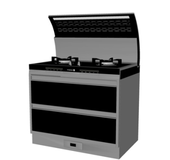 现代一体式炉灶su模型