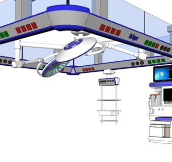 现代医疗器械su模型