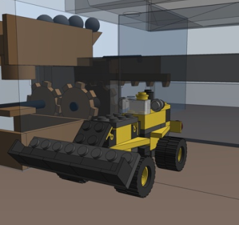 现代乐高玩具su模型