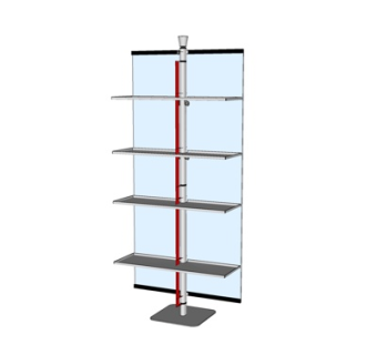 现代展示架su模型