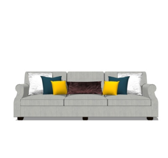 现代多人沙发su模型