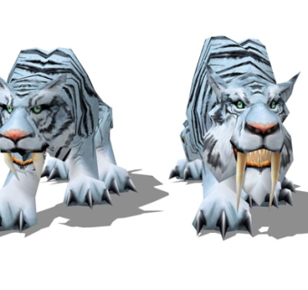 现代剑齿虎su模型