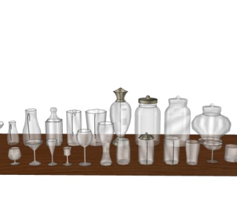 现代装饰品su模型