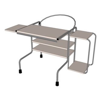 现代书桌su模型