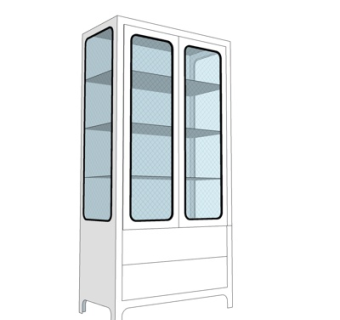 现代储物柜su模型