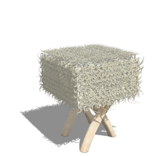 现代凳子su模型