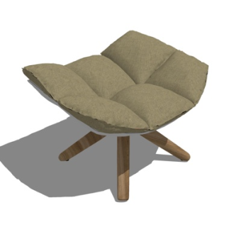 现代凳子su模型