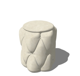 简欧凳子su模型