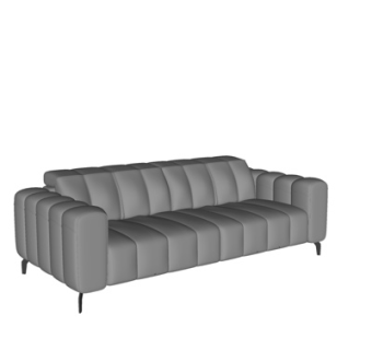 现代多人沙发su模型