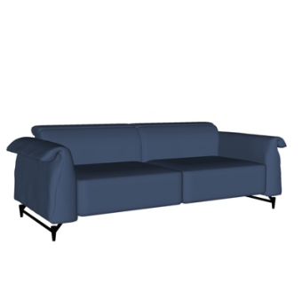 现代多人沙发su模型